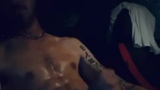 White Male jacking off his BWC
