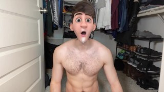 Teen Boy Jacks his Big Dick