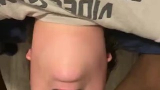 Part 1 of throat fucking my side bitch 
