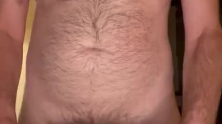 Hairy Dad Bod Reads a Book and Jerks Off