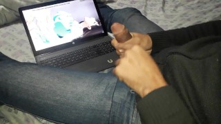 Me caliento viendo animé y me hago una paja