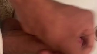 Jerking off in the sink
