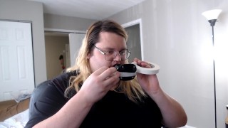 Dare: Wear a deep throat gag for 14 minutes. Fast Forwarded!