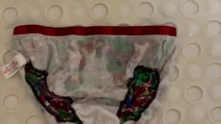 Last little piss onto my briefs 