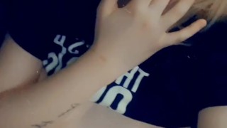 Tasting my pretty wet pussy 