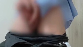 ムラムラのまま帰宅後してそのまま立ちオナニー