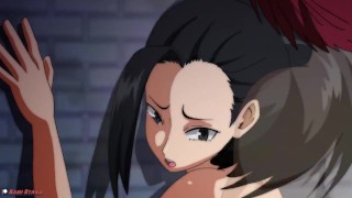 Momo Yaoyorozu x Shoto Todoroki MY HERO ACADEMIA hentai