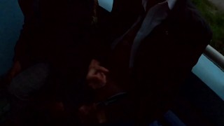 blowjob and masturbation at the station