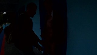 blowjob and masturbation at the station