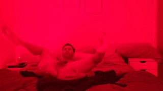 10 masturbating in my bed enjoying a huge dildo anal destruction