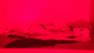 12 masturbating in my bed enjoying a huge dildo anal destruction