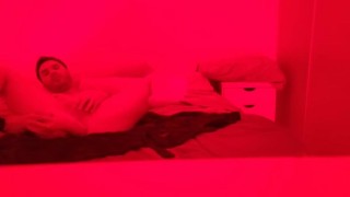 13 masturbating in my bed enjoying a huge dildo anal destruction