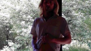 Fapping my big dick in an abandoned old shed I've found
