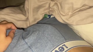 Watch me playing with my dick in my underwear