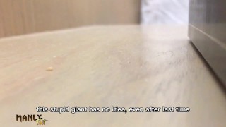 TINY MAN PROBLEMS - BIG GIANT HOUSEMATE - CAUGHT SNEAKING - MANLYFOOT - MACROPHILIA 🦶 🧍🏼‍♂️