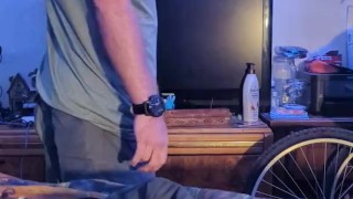 Hubby striping for me