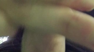 wanking outdoor in the woods