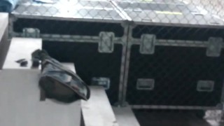 Gay jerking off at work again