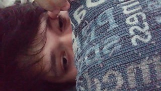 Cute eyes guy is getting fucked hard and rough by crippling depression