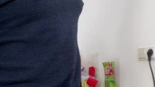 Just a few strokes of my hard, erect boner.