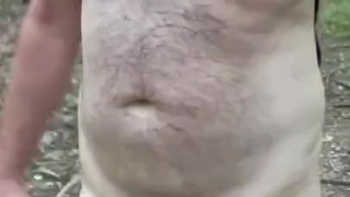 Hairy Dad Bod Hiking Nude in the State Park… Hope I Don’t Get Caught!