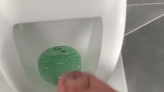 Jerk off in Public Toilet. Someone heard me 😨💦