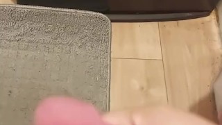 Rubbing one out quick so I don't get caught 