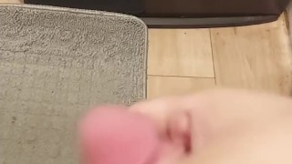 Rubbing one out quick so I don't get caught 