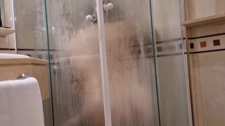 Watching Roxy in the Shower - Voyeur Shower Show