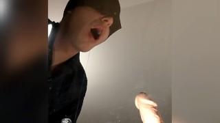 Dildo blowjob