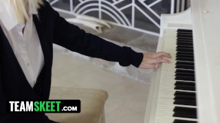 TeamSkeet - Gorgeous Blonde Babe With Sexy Body Turns Piano Lesson Into Hardcore Fucking Session