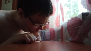 Deepthroating Dildo Cock