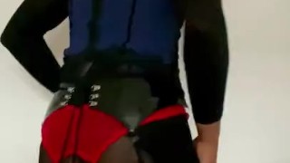 Crossdresser red head bitch