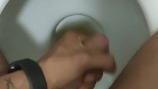 Comfort in the bathroom lol wanking alone