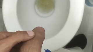 Comfort in the bathroom lol wanking alone