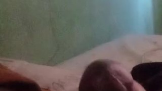 Morning masturbation full of cum