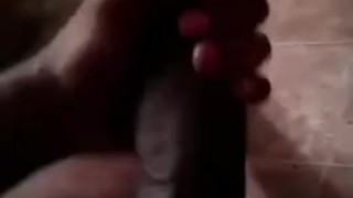 Jacking my Big Dick before work.