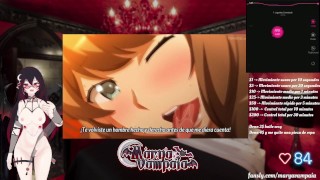 CHICA HENTAI TOCANDOSE MIENTRAS LA USAN