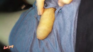 play foreskin, CUMSHOT with a soft dick, Huge Foreskin, JERK OFF, meaty penis