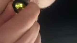 Morning anal plug from bi male..