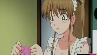 A Maid with Big Boobs who Cleans Rooms and Cocks | Anime Hentai Uncensored