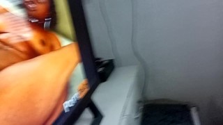 crazy naughty she watches anal porn ejaculating 6 x throwing cum on top of hershe cum twice more🥛💦