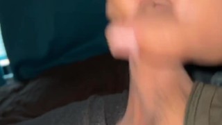 Chub jerkoff and cum session from different angles