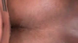 Juicy Black Bubble Butt Gets Filled Up By Big White Cock