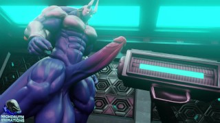 E-Zoid Finnter cock growth animation