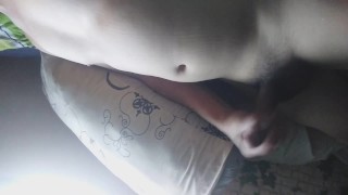 Showing my double chin while masturbating my cock...(pt2 last part)