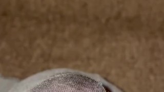 Up close piss in my grey boxers