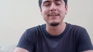 Sexy confident white cock show off