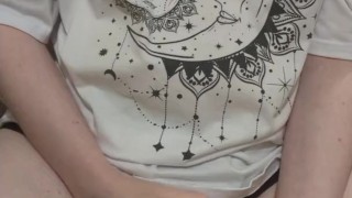 Lesbian strokes her strap and talks dirty to you #1