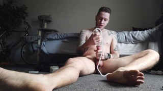 LICK MY TOES While This Toy Sucks Me Off!